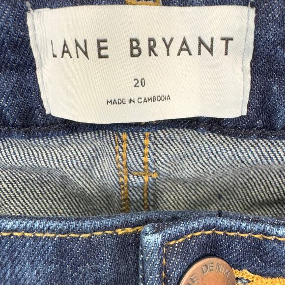 Lane Bryant Womens Mid Rise Boyfriend Jeans Size 20 Flex Magic Waist Blue - Picture 2 of 8